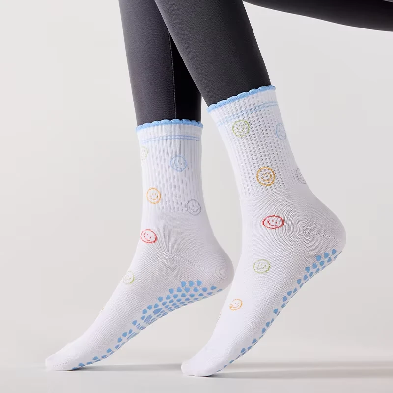 Anti Slip Yoga Pilates Running Training Crew Socks suppliers