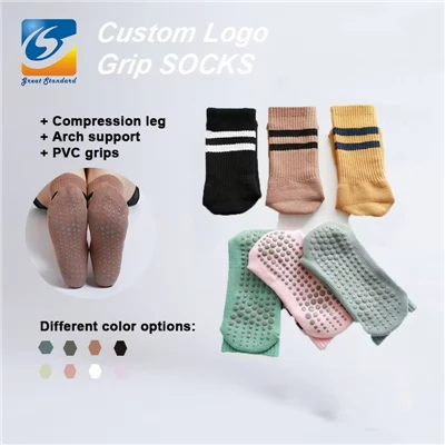 Manžeta Anti Design Yoga Women Sports Crew Socks